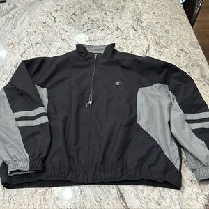 Champion XL Mock Neck Full Zippered Windbreaker, Size XL, $23